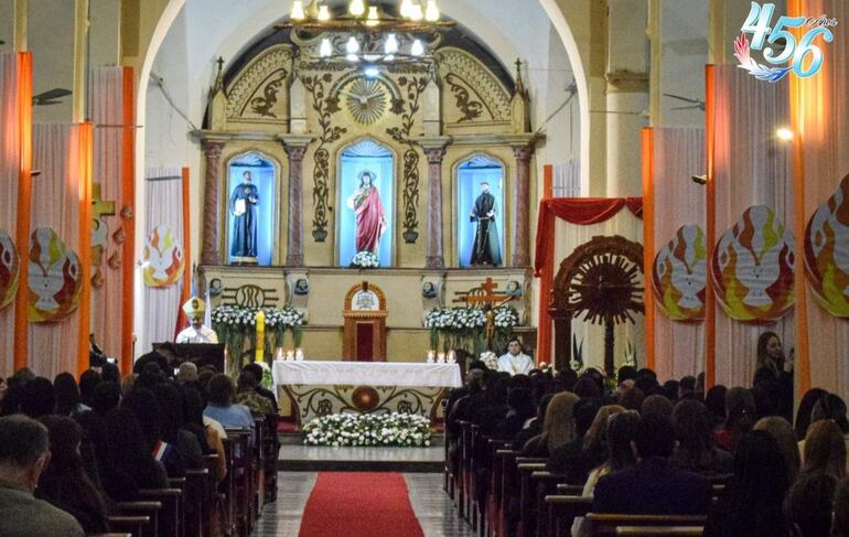Tedeum de Acción de Gracias en la Catedral de Villarrica.