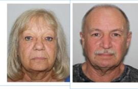 Bärbel Hubert, junto con su pareja Hans Jürgen Egon Huber.