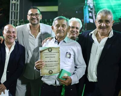 Joel Nicanor Cubilla, con Rubén Ruiz Díaz y otras autoridades.