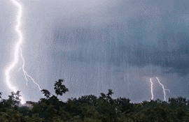 Gif tormentas eléctricas y lluvias.