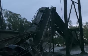 La cinta transportadora U15 de INC se desplomó