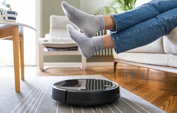 Aspiradora robot.