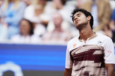 Adolfo Daniel Vallejo Álvarez, nacido en Asunción el 28 de abril de 2004, afronta los vaivenes emocionales del tenis.