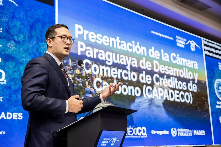 Kiantar Betancourt, presidente de la recién creada Cámara Paraguaya de Desarrollo de Comercio de Créditos de Carbono (Capadeco) y director del proyecto REDD+Chaco Vivo.