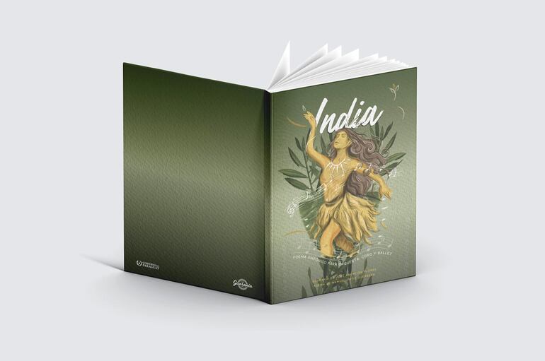 Portada de libro de partituras del poema sinfónico "India", que será presentado hoy.