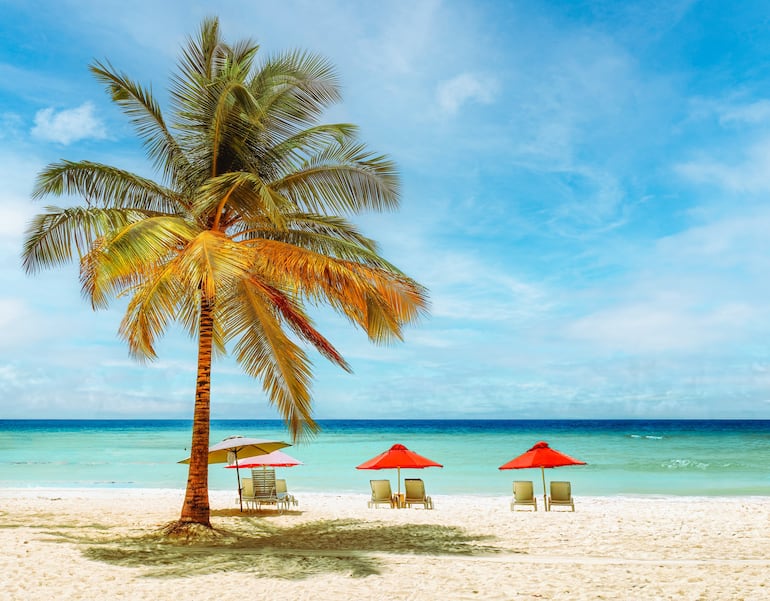 Playa Dover en Saint Lawrence Gap, Oistins, Barbados.