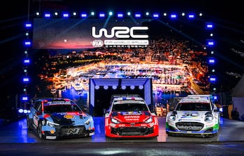 Así exhibieron sus nuevos autos las marcas participantes del certamen ecuménico de la modalidad de rally. Hyundai Motorsport, Toyota Gazoo Racing y M-Sport Ford lucen nuevos colores y diseños.