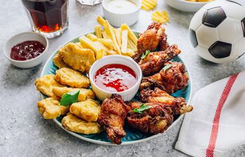 Snacks para ver el partido en casa.