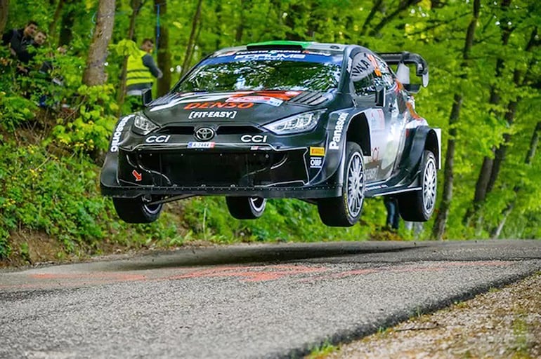 El galés Elfyn Evans (Toyota) terminó en la 2ª posición (2024).