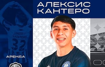 El lateral-volante zurdo paraguayo, Alexis Javier Cantero Fernández (22 años), presentado oficialmente en su nuevo club, el FC Orenburg de la Primera División de Rusia.