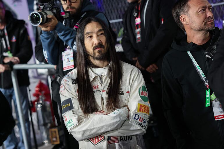 El DJ y productor Steve Aoki dijo sí al Grand Prix de Las Vegas en Nevada. (Patrick T. Fallon / AFP)
