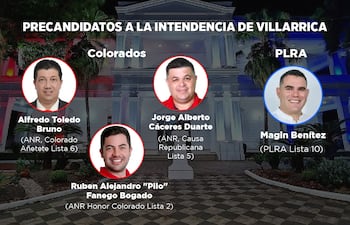 Precandidatos a la intendencia de Villarrica.