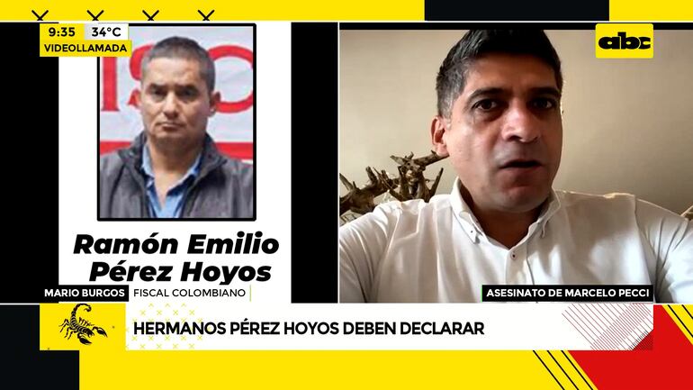 Asesinato de Marcelo Pecci: hermanos Pérez Hoyos deben declarar - ABC ...