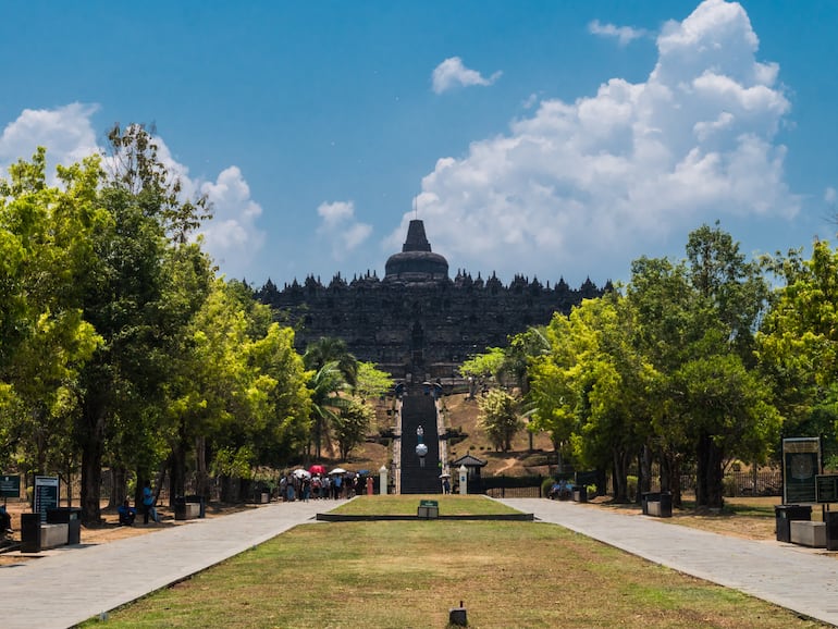 Borobudur, Isla de Java, Indonesia.