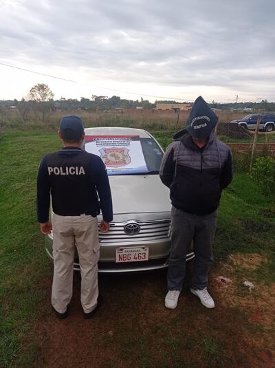 Primer detenido en allanamientos.