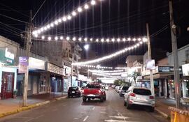 La Comuna está trabajando en la instalación de un "techo de luces" en el microcentro comercial de la ciudad, en la "zona alta".