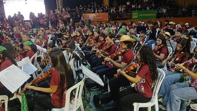 Músicos de Sonidos de la Tierra, brindaron un concierto en Pedro Juan Caballero.