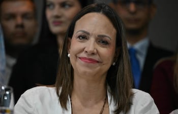 La líder opositora y premio nobel de la paz 2025, María Corina Machado
