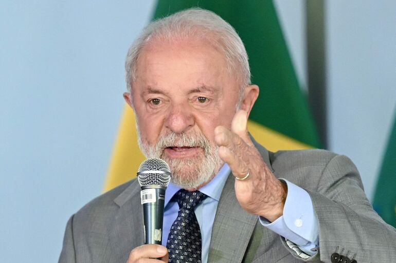 Luiz Inacio Lula da Silva, presidente de Brasil. 