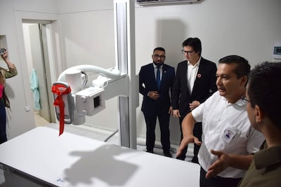 El Hospital Distrital de Santa Rita recibió la donación de una moderna máquina de Rayo X.