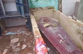 Cementerio del Sur, en deplorable estado.