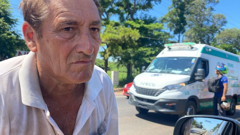 Roberto Torres Giménez chofer del camión involucrado en el accidente.