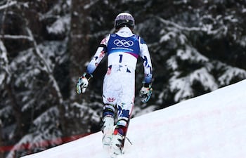 El noruego Atle Lie McGrath se refugió en el bosque situado junto a la pista.