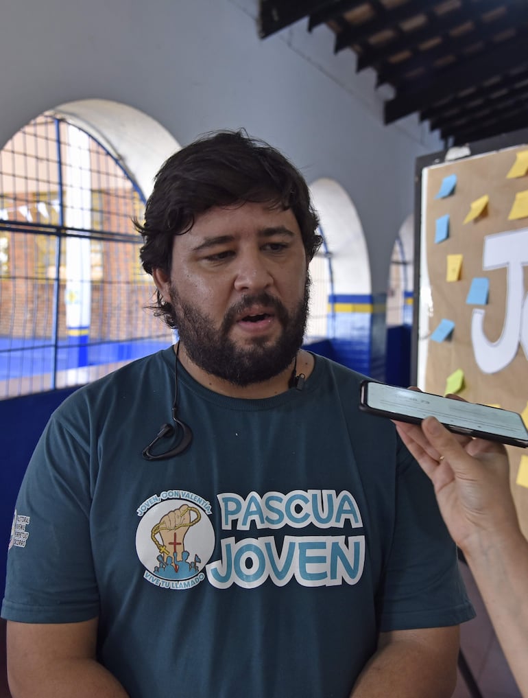 Iván Bordón, coordinador de la Pascua Joven en Perpetuo Socorro.