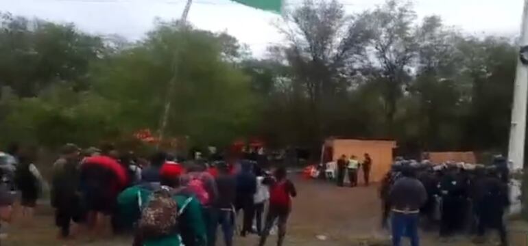 Zona del enfrentamiento. Captura de video. Gentileza I.B.C.