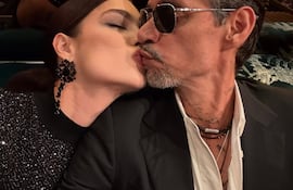 ¡Siempre enamorados! Nadia Ferreira y Marc Anthony.