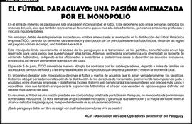 Espacio reservado de la Asociación de Cable Operadores del Interior del País (ACIP)