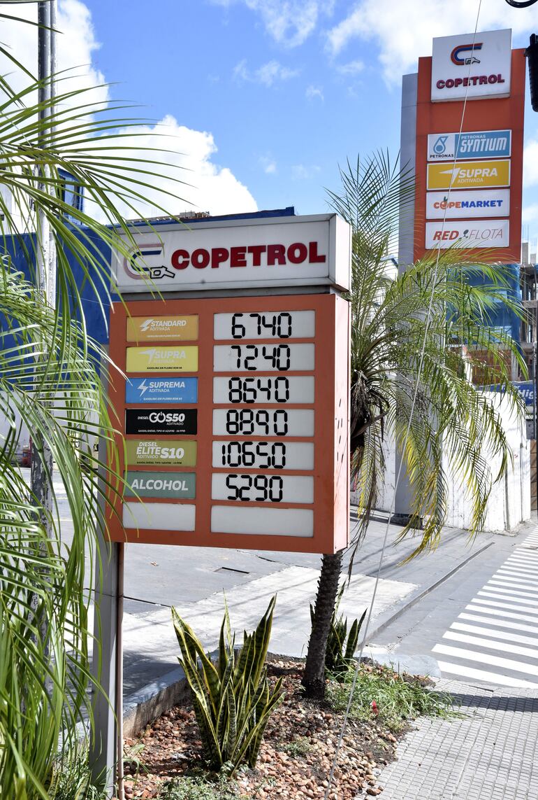 Los nuevos precios de Copetrol. 