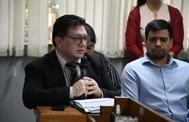 Hugo Martínez, director de Administración y Finanzas de la Municipalidad de Asunción, hoy en la Junta.