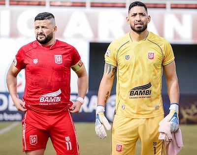 Ernesto Raúl "Pinti" Álvarez Fleitas (izquierda, 37 años) y Tobías Antonio Vargas Insfrán (37), experimentadas figuras del 3 de Febrero de Ciudad del Este.