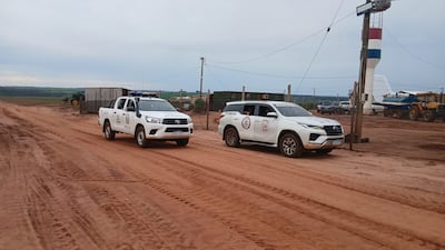 La policía tuvo que intervenir en el sitio para evita cualquier tipo de enfrentamiento.