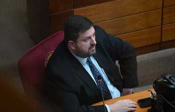 Patrick Kemper (Hagamos) uno de los opositores que voto para que el cartismo presida la Cámara de Senandores.