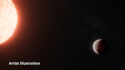 El telescopio Webb de la NASA detecta una atmósfera espesa alrededor de un mundo de lava ardiente (ilustración artística)