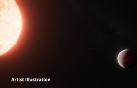 El telescopio Webb de la NASA detecta una atmósfera espesa alrededor de un mundo de lava ardiente (ilustración artística)