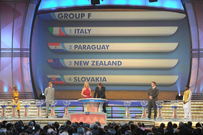 Paraguay, en el Grupo F del Mundial 2010.