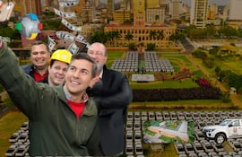 Santiago Peña, Carlos Mercado, Justo Zacarías y Derlis Maidana en visita al Alto Paraná.