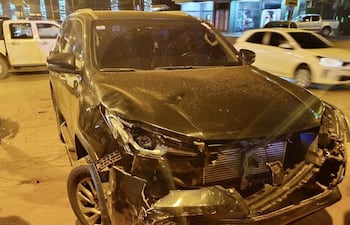 La camioneta guiada por el hijo adolescente del concejal departamental.