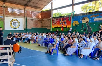 Imagen del retiro penitencial 2025 de la familia franciscana del Paraguay.