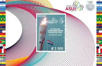 Lanzaron la estampilla de los XII Juegos Suramericanos "Asunción 2022"