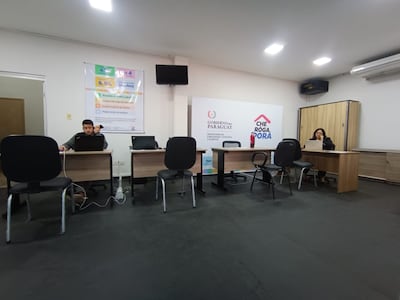Hace una semana que está habilitada la oficina del programa Che Róga Porã, en la Avenida Mariscal López esquina Brasil. En el sitio no aprecia aglomeración de interesados en adquirir una vivienda, pero el presidente Santiago Peña presentó al plan como uno de los logros de su gobierno.