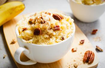 Mug cake de vainilla.