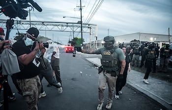 Protestas contra el ICE en un centro de detención en Nueva Jersey