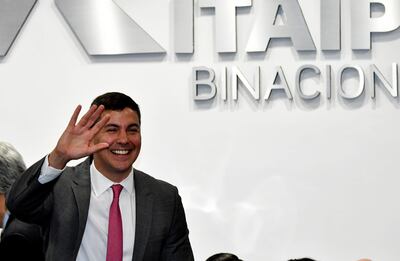 El Presidente del Paraguay Santiago Peña.