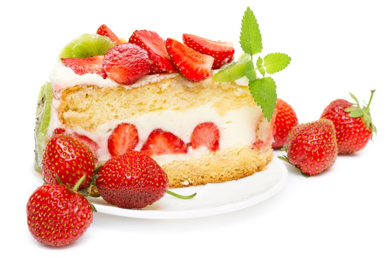 Torta de frutillas.