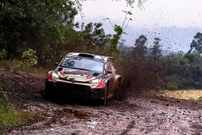 Alejandro Galanti tuvo que abandonar el Rally del Paraguay luego de un fuera de pista que sufrió en la penúltima prueba especial en Carmen del Paraná 2, hasta donde era el líder de la carrera. (Foto Toyota Gazoo Racing, Facebook).