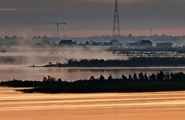 Una vista del amanecer fresco en la Bahía de Asunción. Foto de archivo. Imagen de referencia.